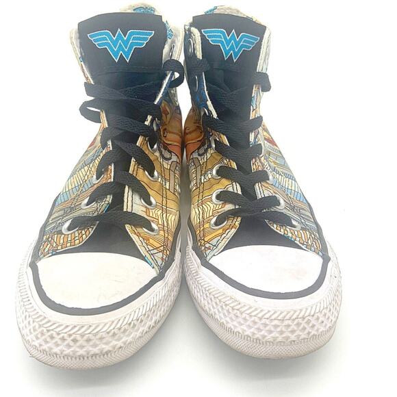 Converse Chuck Taylor All Star High x DC Comics Wonder Woman W6 M4 154900C Women - Picture 4 of 9